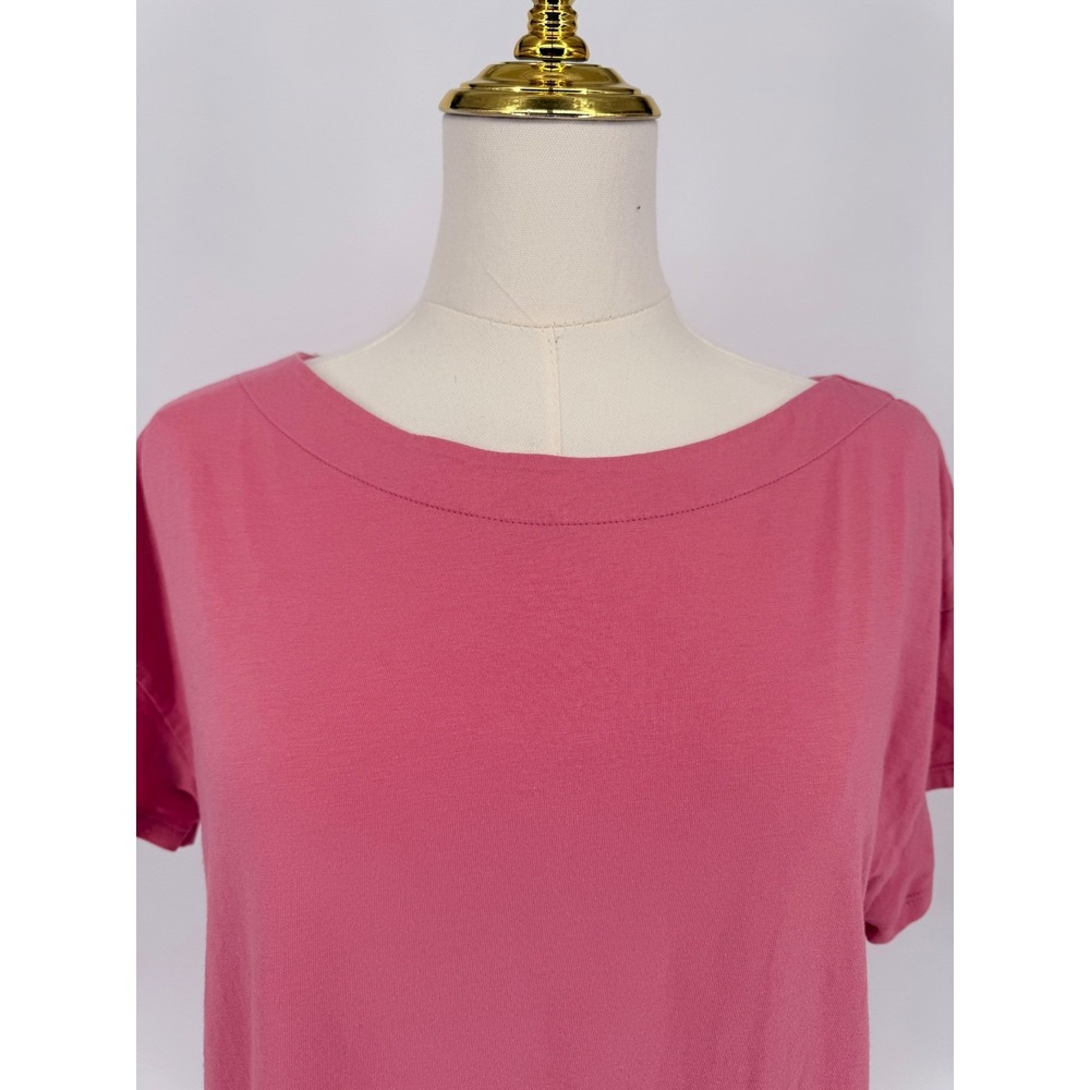 Boden Pink Supersoft‎ Boat Neck Short Sleeve T-Shirt US 12